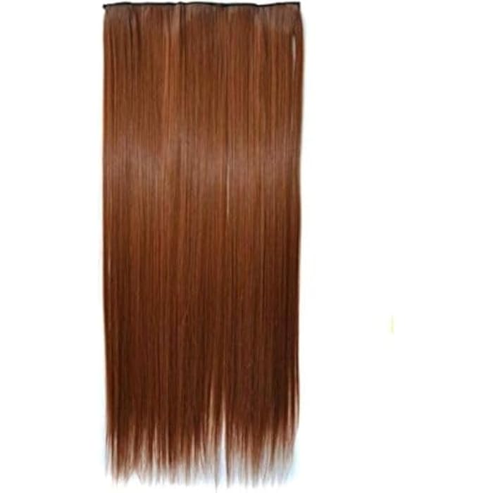 DILLARDS Extension Orange Brown Wig Synthetic Fiber Heat Fiber - Image 1